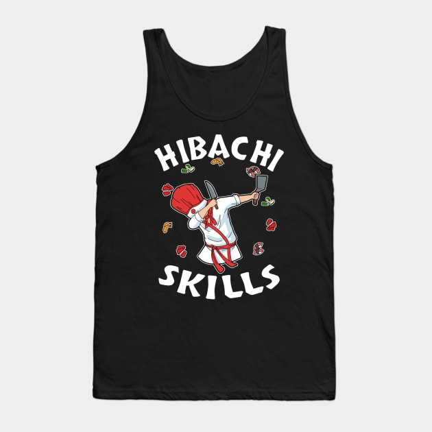 Hibachi Connoisseur Gifts Hibachi Chef Costume Hibachi Grill Tank Top by PomegranatePower